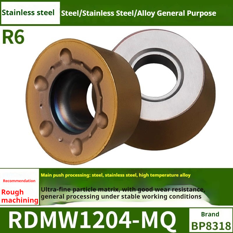 2036-CNC milling inserts, RPMW carbide R5 machining center, R4 milling machine, R6 milling inserts, RPMT round cutter cutters Shandong Denso Pricision Tools Co.,Ltd.